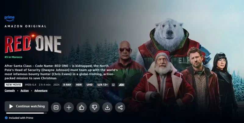 Amazon Prime Video Premium 4K — доступ к общему аккаунту стримингового сервиса