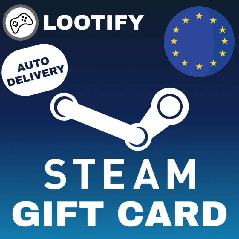 Код пополнения кошелька Steam в евро для аккаунтов Евросоюза