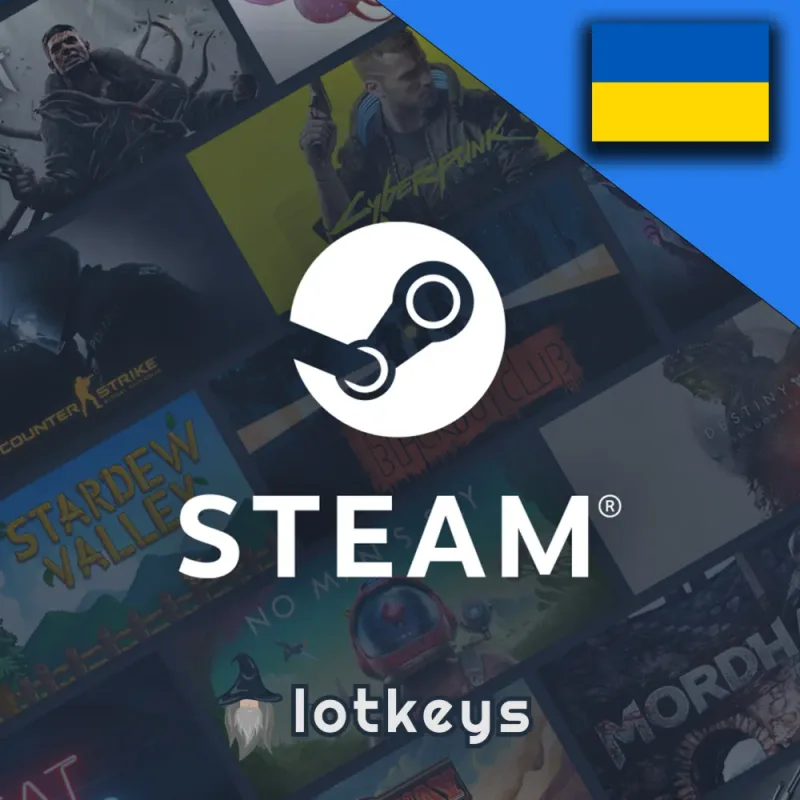 Steam UAH — подарочная карта пополнения кошелька для аккаунтов Steam в регионе Украина