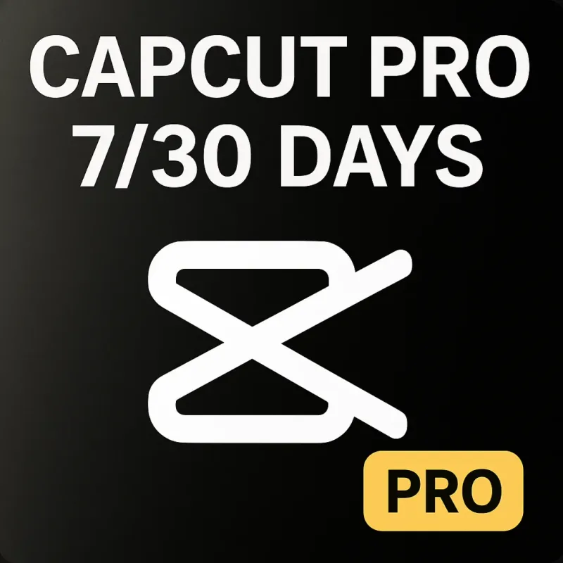 Личный аккаунт CapCut Pro с премиум-доступом к видеоредактору