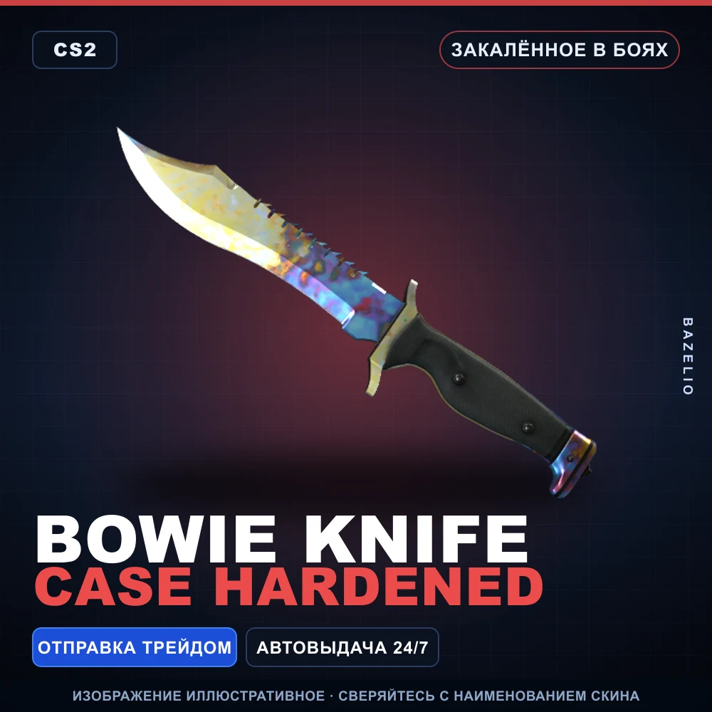 Bowie Knife | Case Hardened | Battle-Scarred