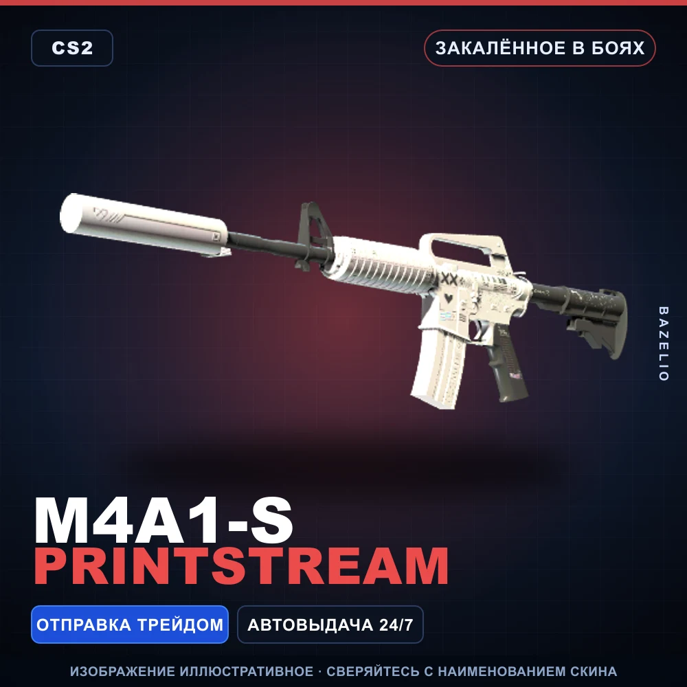M4A1-S | Printstream | Battle-Scarred