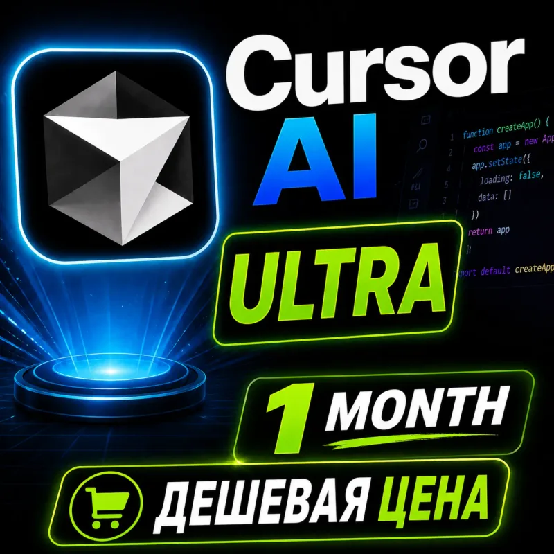 Cursor AI Ultra — личный аккаунт на 1 месяц