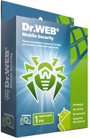 Dr.Web для Android на 1 год и 1 устройство — код активации антивируса