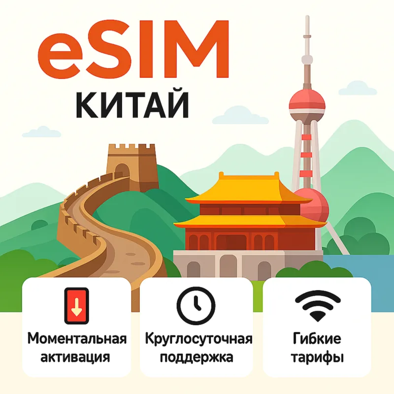 eSIM Китай — интернет для путешествий