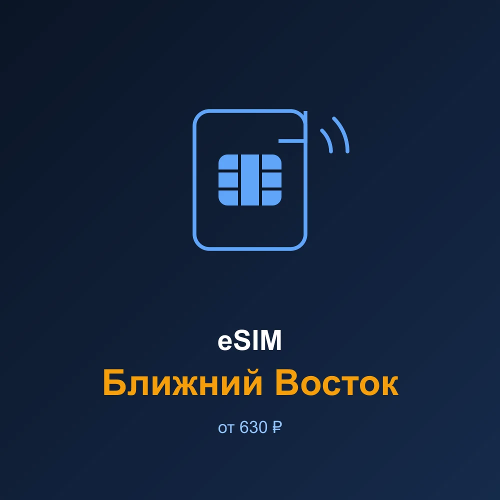 eSIM Ближний Восток — мобильный интернет для путешествий