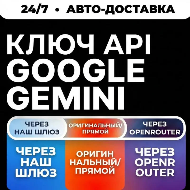 Google AI Studio API — ключ к Gemini с предоплаченным балансом