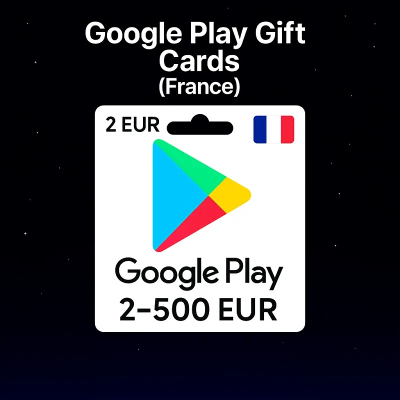 Google Play Gift Card для региона Франция — коды от 2 до 500 EUR