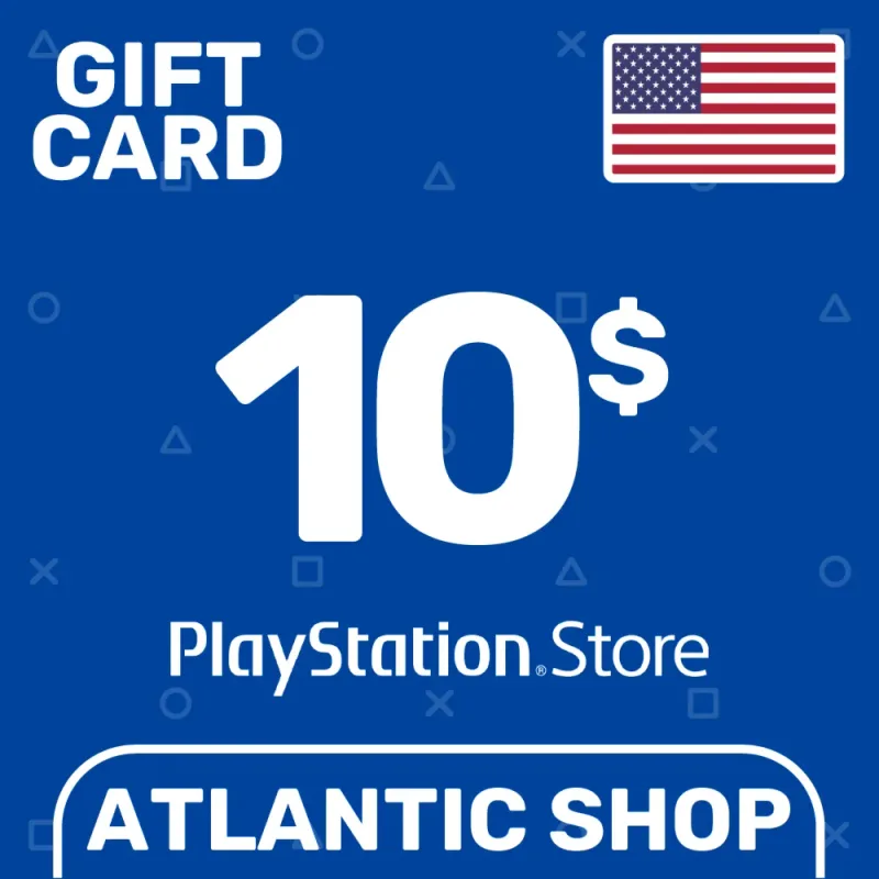Карта пополнения кошелька PlayStation Network на 10 долларов, регион США