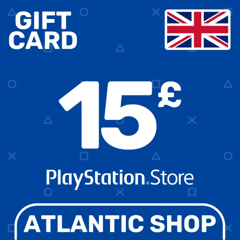 Карта пополнения PlayStation Network на 15 фунтов для Великобритании