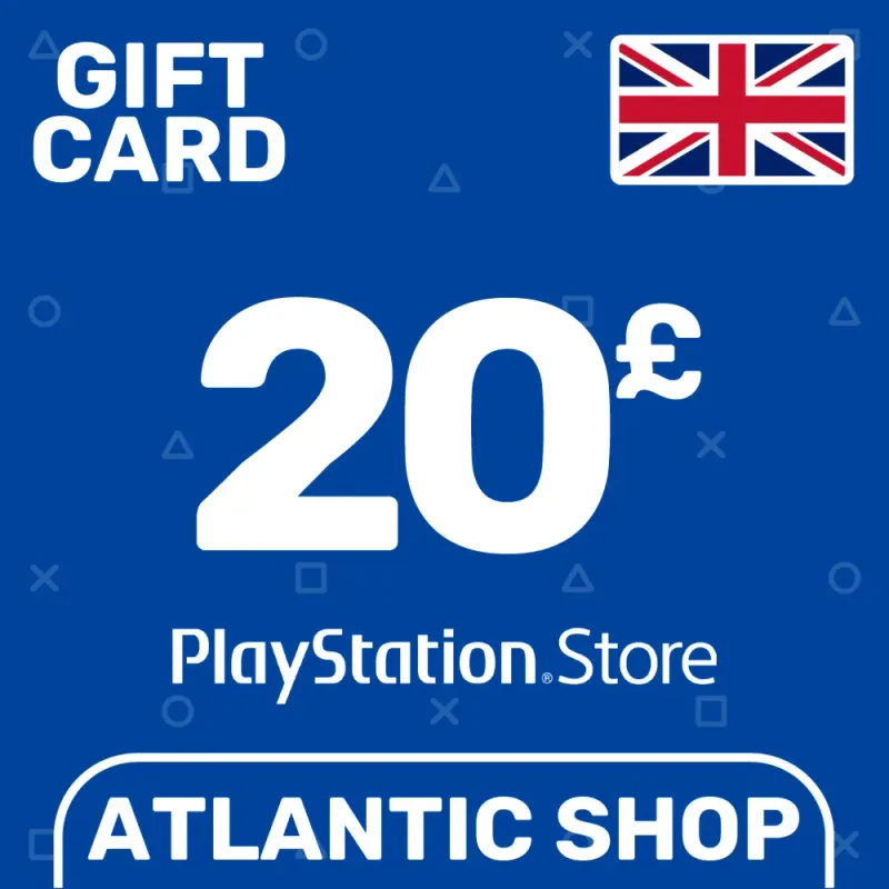 Карта пополнения PlayStation Network на 20 фунтов для региона Великобритания