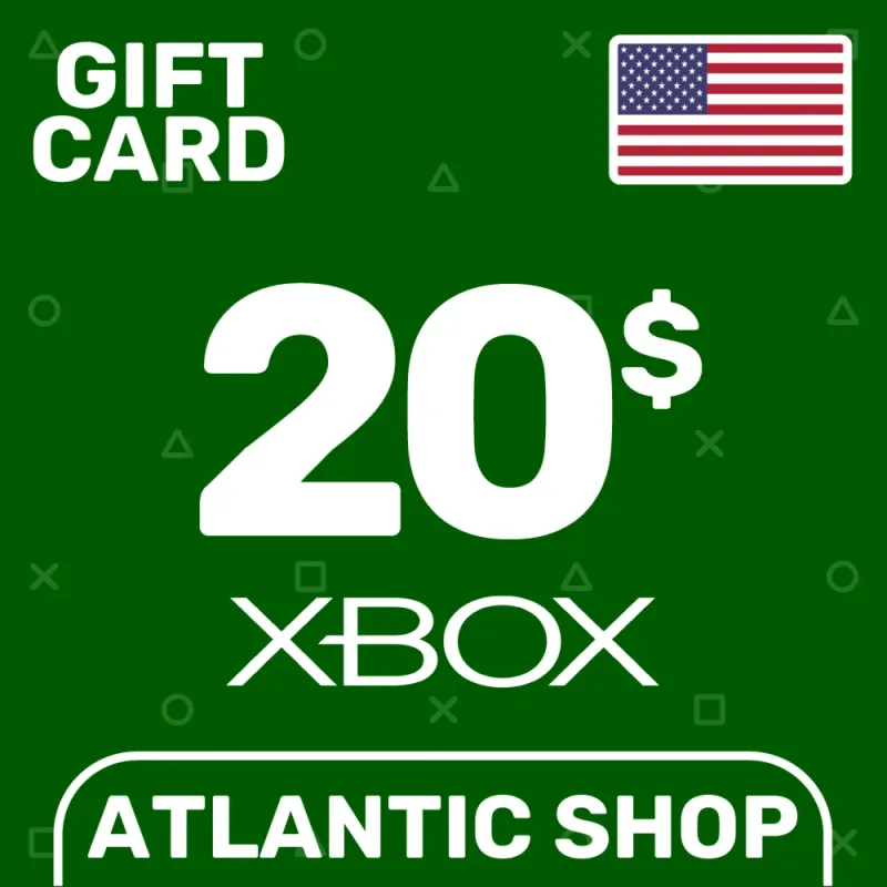 Карта пополнения кошелька Xbox на 20 USD для региона США
