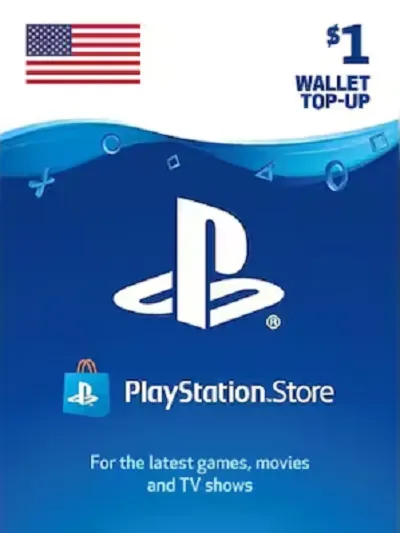 PlayStation Network — код пополнения счёта на 1 доллар, регион США