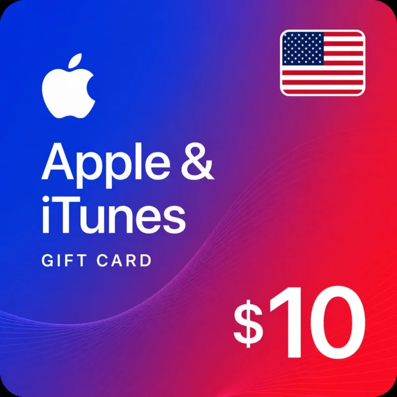 Подарочная карта Apple iTunes для региона США номиналом 10 долларов