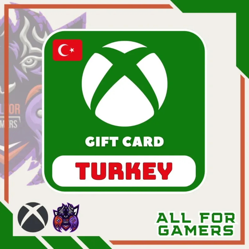 Подарочная карта Xbox в турецких лирах, номиналы 25–3000 TL