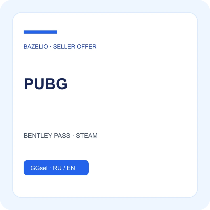 PUBG — BENTLEY PASS · STEAM