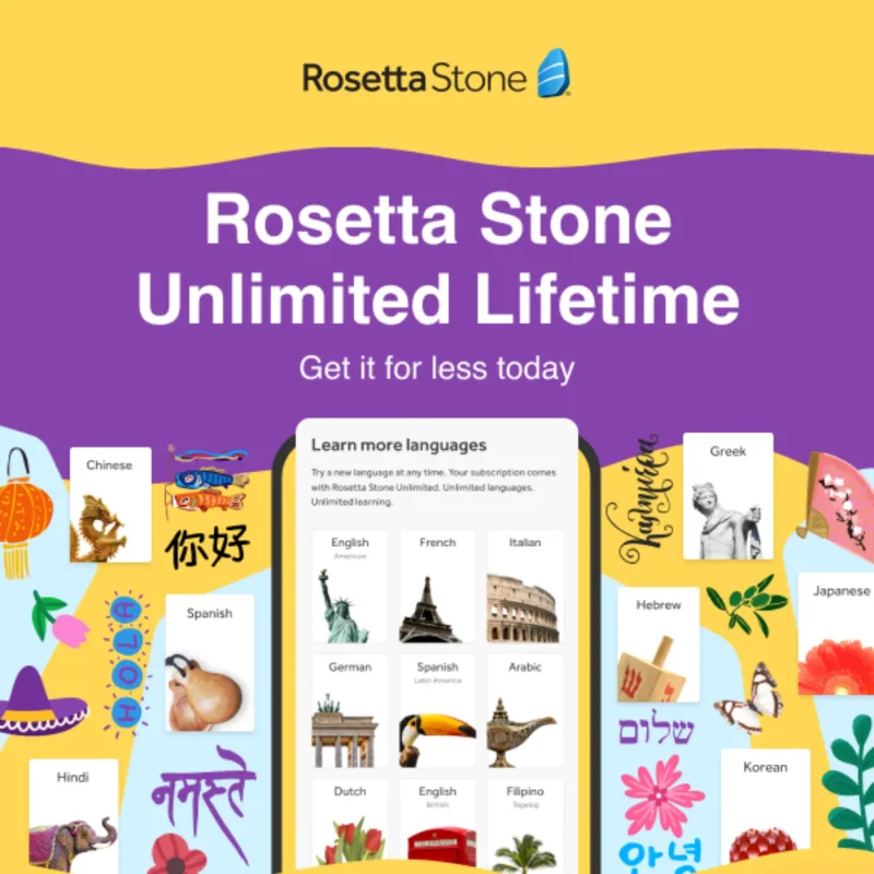 Rosetta Stone — пожизненный аккаунт для изучения иностранных языков