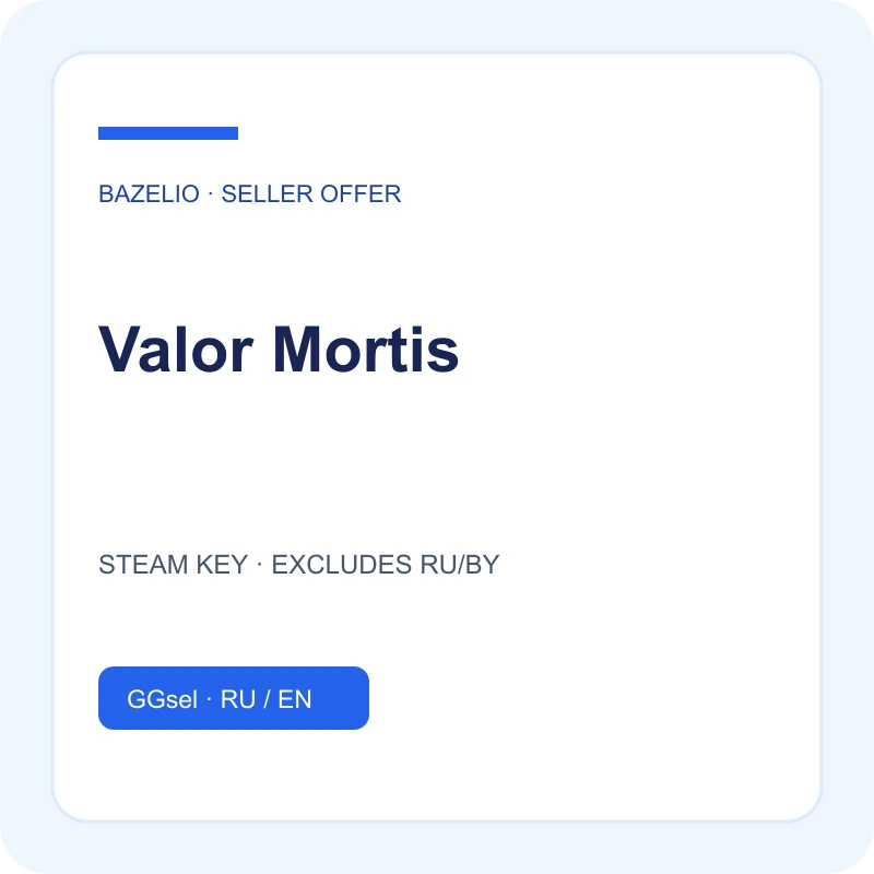 Valor Mortis — STEAM KEY · EXCLUDES RU/BY