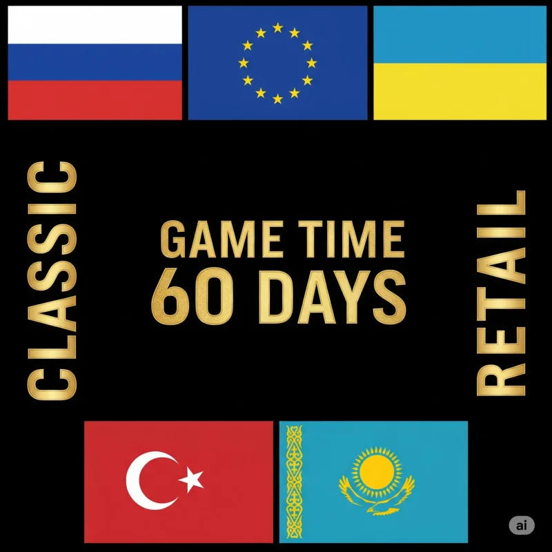 World of Warcraft — карта игрового времени на 60 дней для региона RU/EU/KZ/CIS