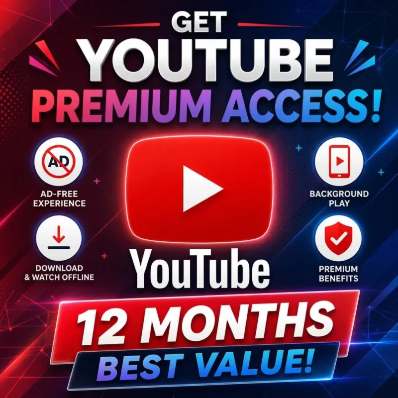 YouTube Premium — оформление подписки на 3 или 12 месяцев